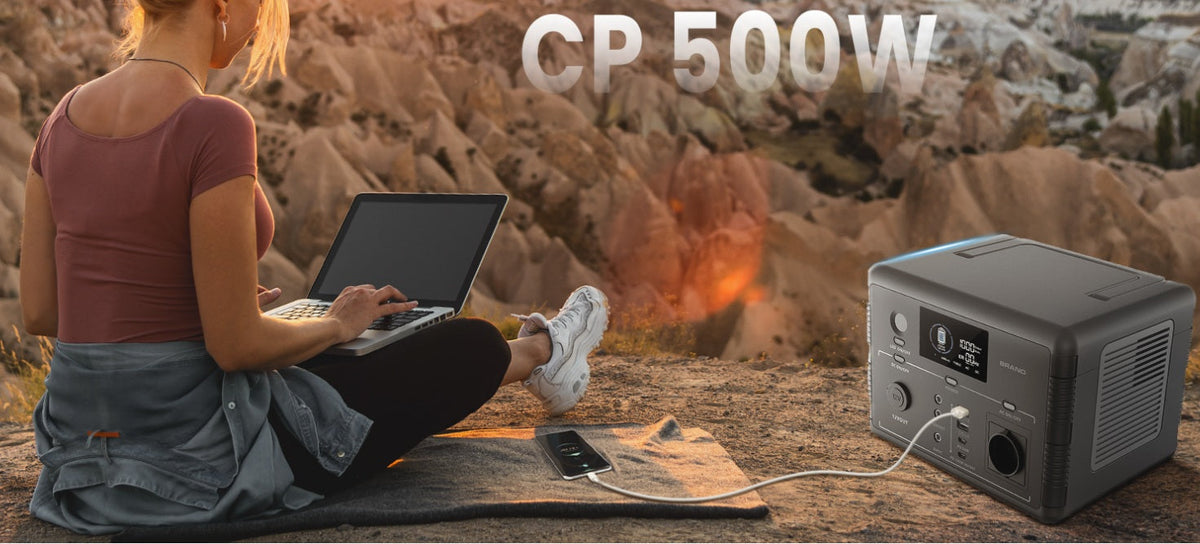Charging a portable power station outdoors