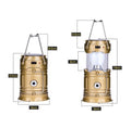 Solar Vintage Lantern Camping Extendable USB Rechargeable