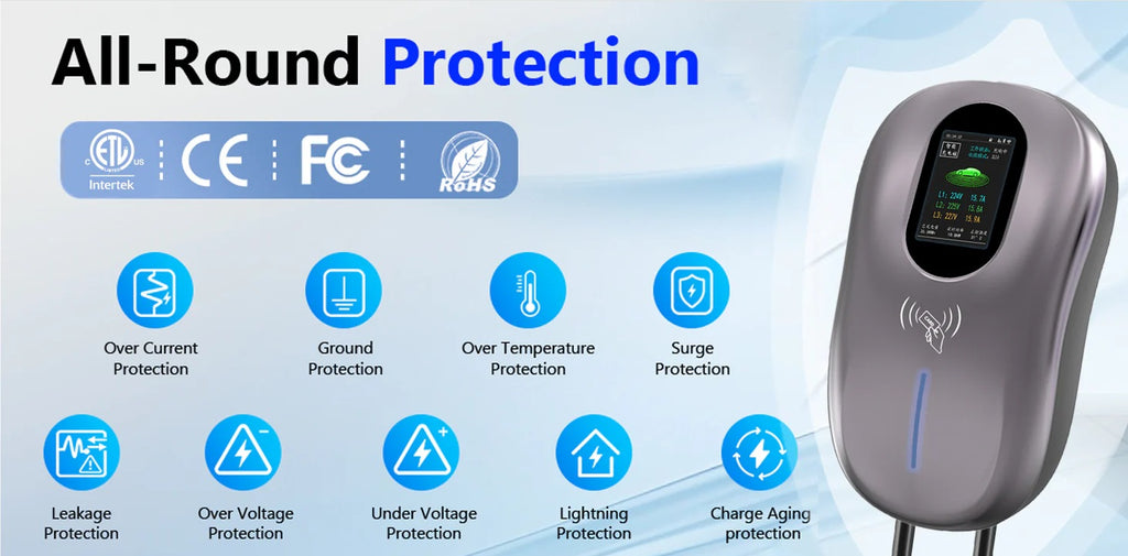 Intelligente Wallbox-Ladestation für Elektrofahrzeuge – 7 kW (Typ 2)