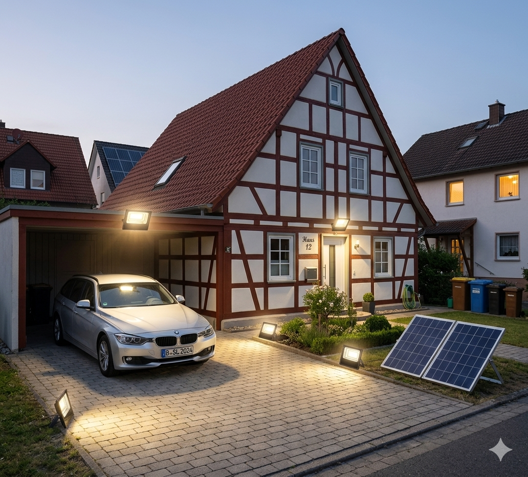 Solar Flood Light 150W 1100lm 272 LEDs Remote Control